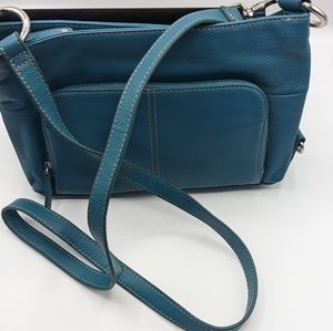 Tignanello Pebble leather crossbody handbag.